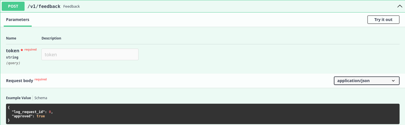 OpenScore API - /v1/credit_acceptance/feedback
